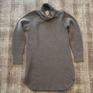 Wilfred Gray Turtleneck Knit Sweater Dress size S